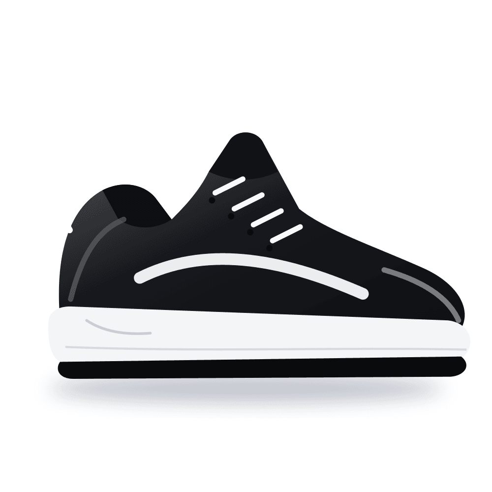 Nike Revolution 7 (Black/White, UK 9)